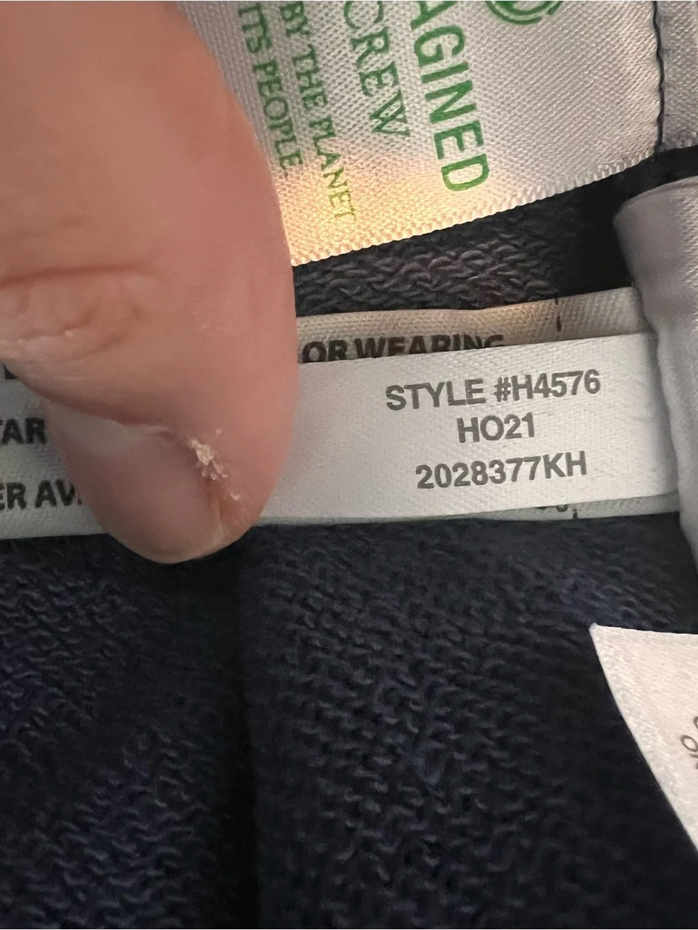 J. Crew soft navy